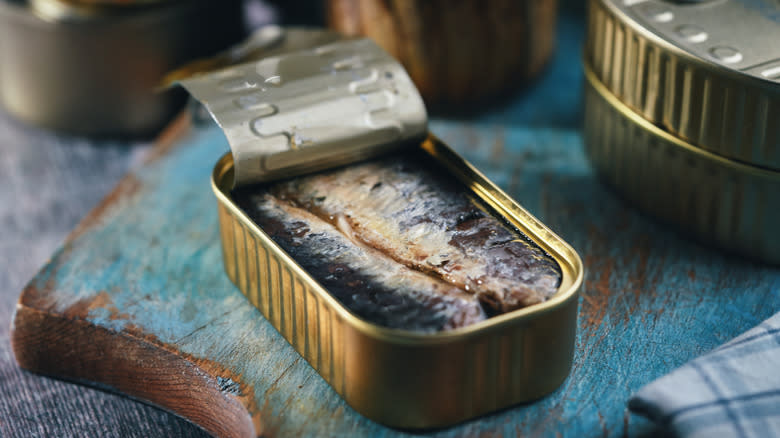 sardines in a tin