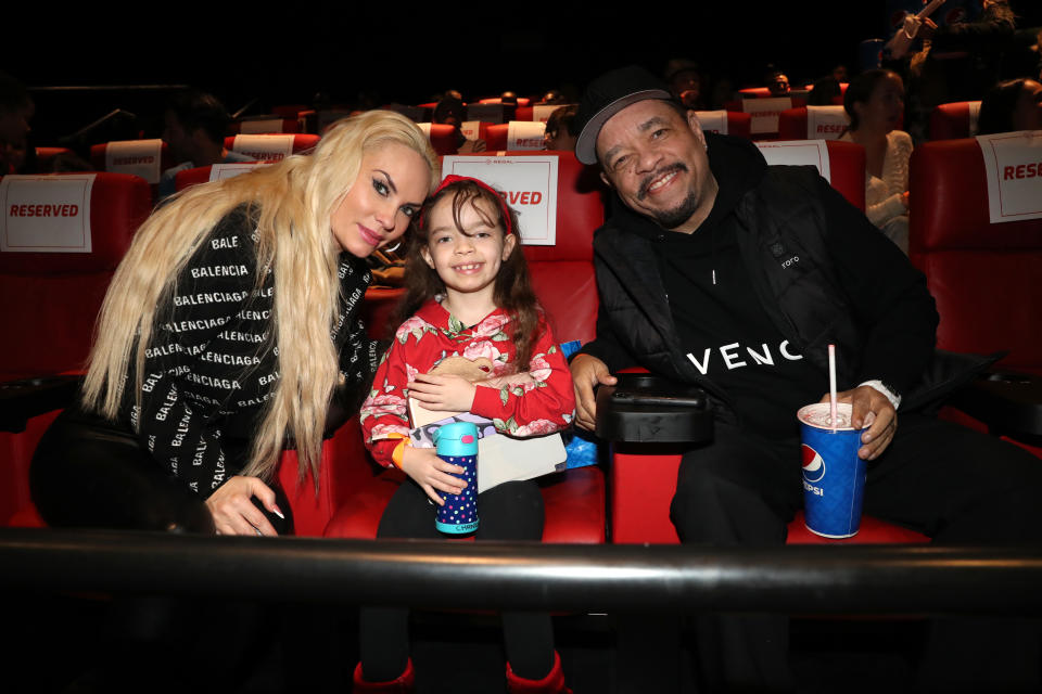 NEW YORK, NEW YORK - DECEMBER 16: Coco Austin, Ice-T, and daughter Chanel attend a screening party for Avatar 2 on December 16, 2022 in New York City. (Photo by Johnny Nunez/WireImage)