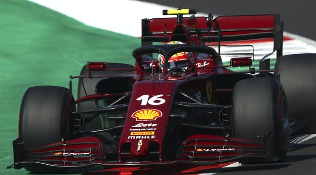 Charles Leclerc put his Ferrari fifth on the grid 