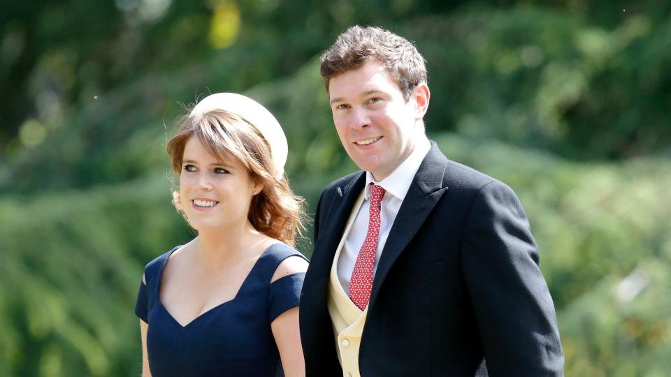 Princess Eugenie and Jack Brooksbank arriving for a wedding