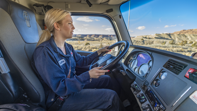 Swain is one of the female truck drivers who works at Marathon Petroleum.