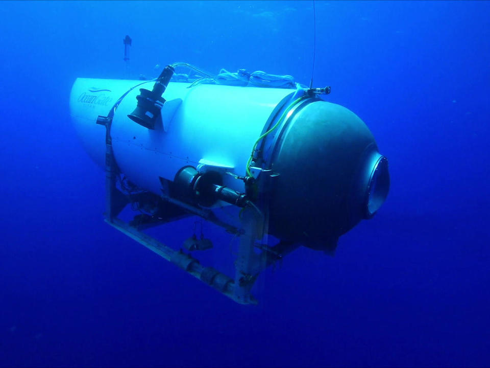 The OceanGate Titan submersible.   / Credit: CBS News