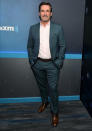 <p>Jon Hamm visits <em>Stars </em>with host Jessica Shaw at SiriusXM Studios in New York City on Sept. 23. </p>