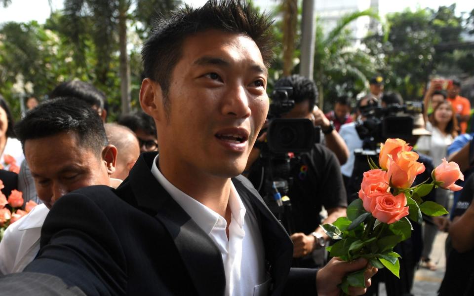 Thanathorn Juangroongruangkit, leader of the Future Forward Party, - AFP