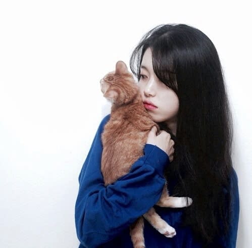 girl, cat, and ulzzang 圖片