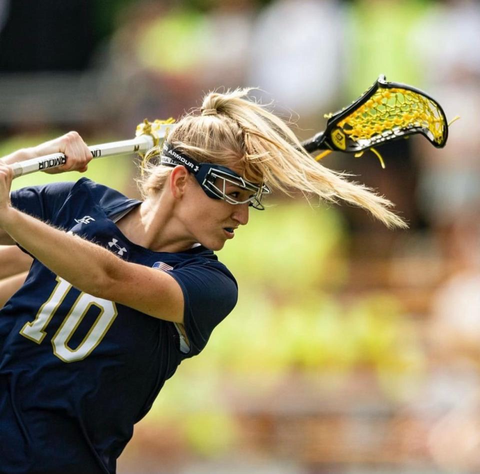 Cohasset's Madison Ahern, of the University of Notre Dame, will play for Team USA in The World Games this week.