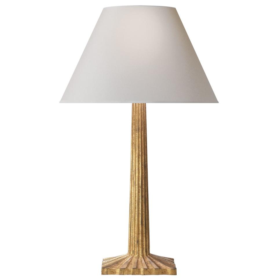 Strie fluted column lamp by Chapman & Myers for Visual Comfort; $465. circalighting.com