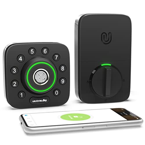 Smart Lock, ULTRALOQ U-Bolt Pro, 6-in-1 Keyless Entry Door Lock with App, Fingerprint, Bluetoot…