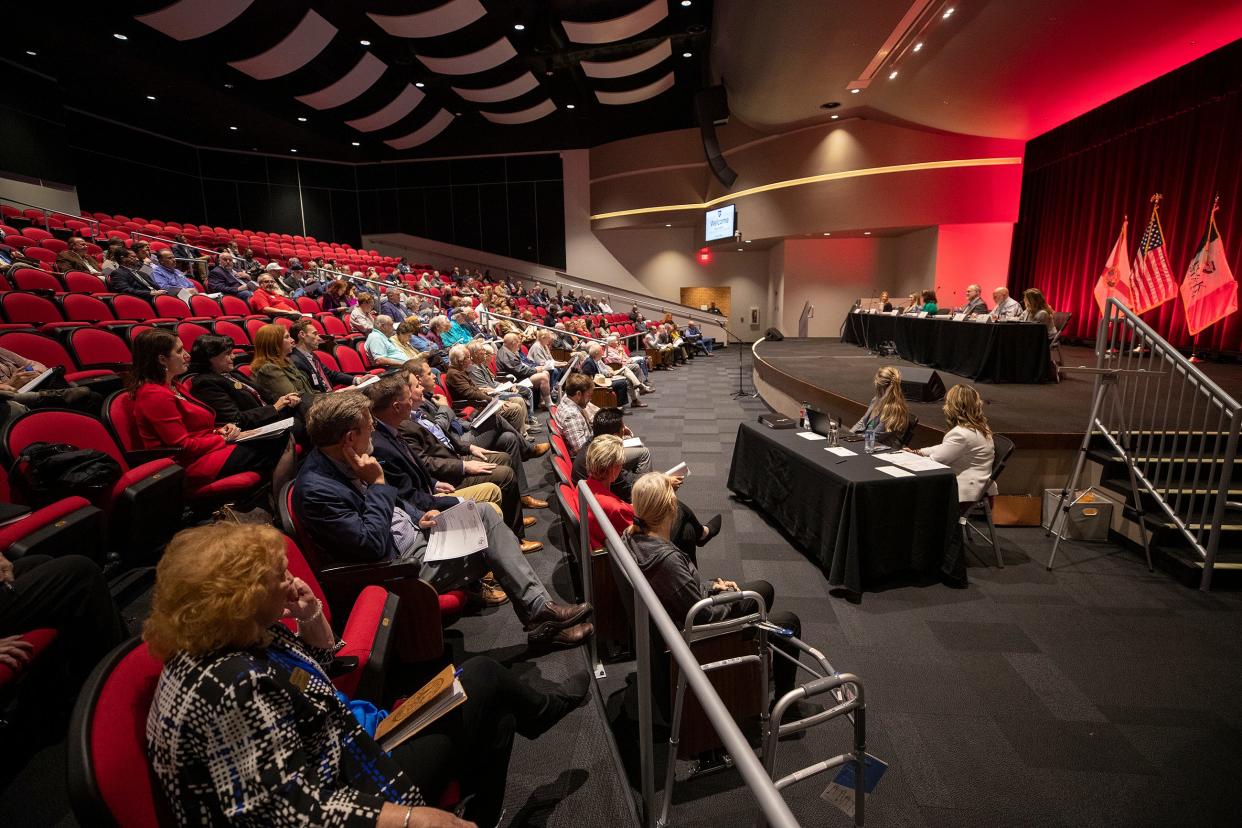 An audience of more than 100 attended the Polk County legislative delegation's annual pre-session public meeting Friday afternoon the Polk State College Center for Public Safety in Winter Haven. Lawmakers heard from elected officials, leaders of local organizations and private citizens.