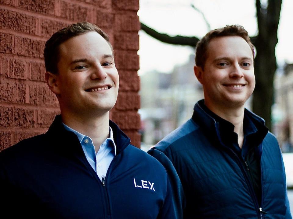 Drew Sterrett and Jesse Daugherty, LEX Markets cofounders