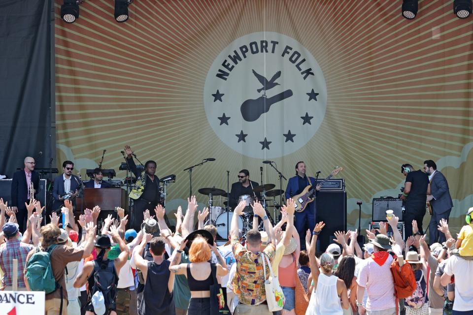 Lee Fields performs at the Newport Folk Festival on Friday, July 22.