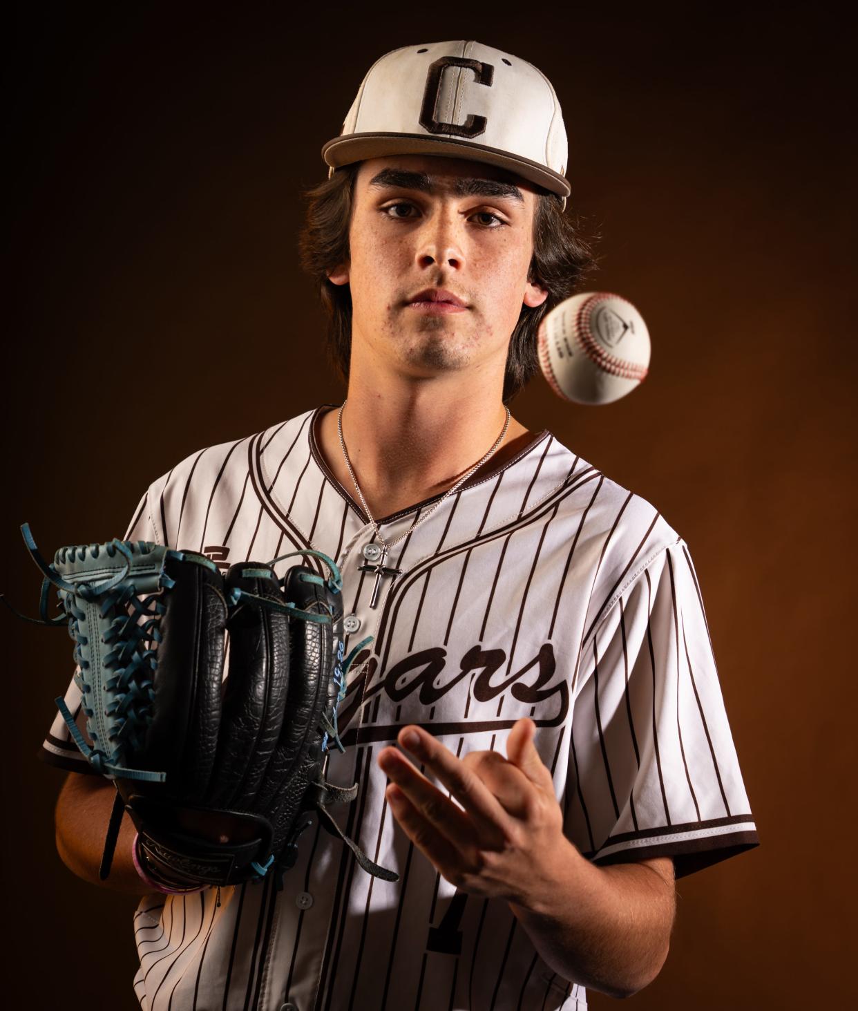 Crockett pitcher Hunter Dement recently signed to play baseball at Brookhaven College near Dallas. His favorite team is the Texas Rangers.