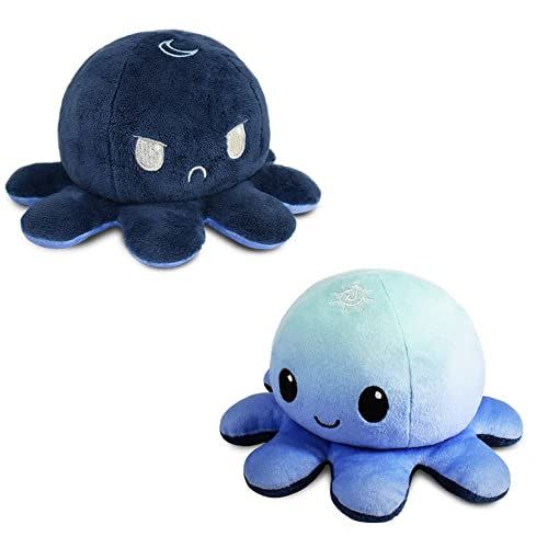 9) TeeTurtle | The Original Reversible Octopus Plushie | Patented Design | Day and Night | Show your mood without saying a word!