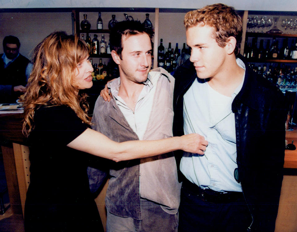<p>The 21-year-old actor (right) starred with Kate Capshaw (left) and David Arquette (center) in the 1997 comedy. (Photo: Richard Lautens/Getty Images) </p>