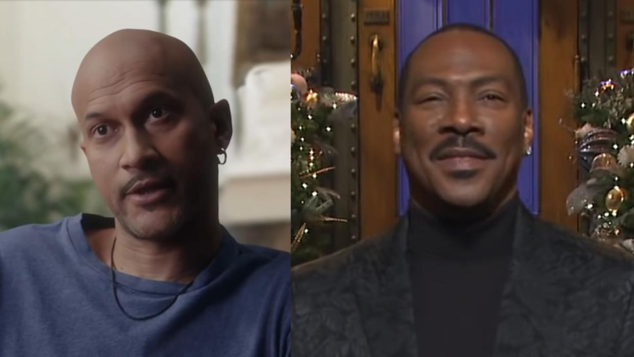  Keegan-Michael Key in The Last Dance spoof and Eddie Murphy  during opening monologue on SNL. 