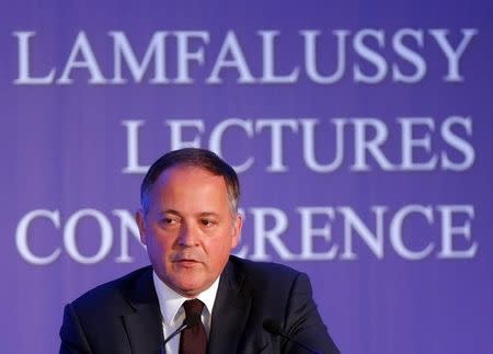 Benoit Coeure, member of the Executive Board of the European Central Bank (ECB), attends a Lamfalussy Lectures Conference in Budapest, Hungary February 1, 2016. REUTERS/Laszlo Balogh