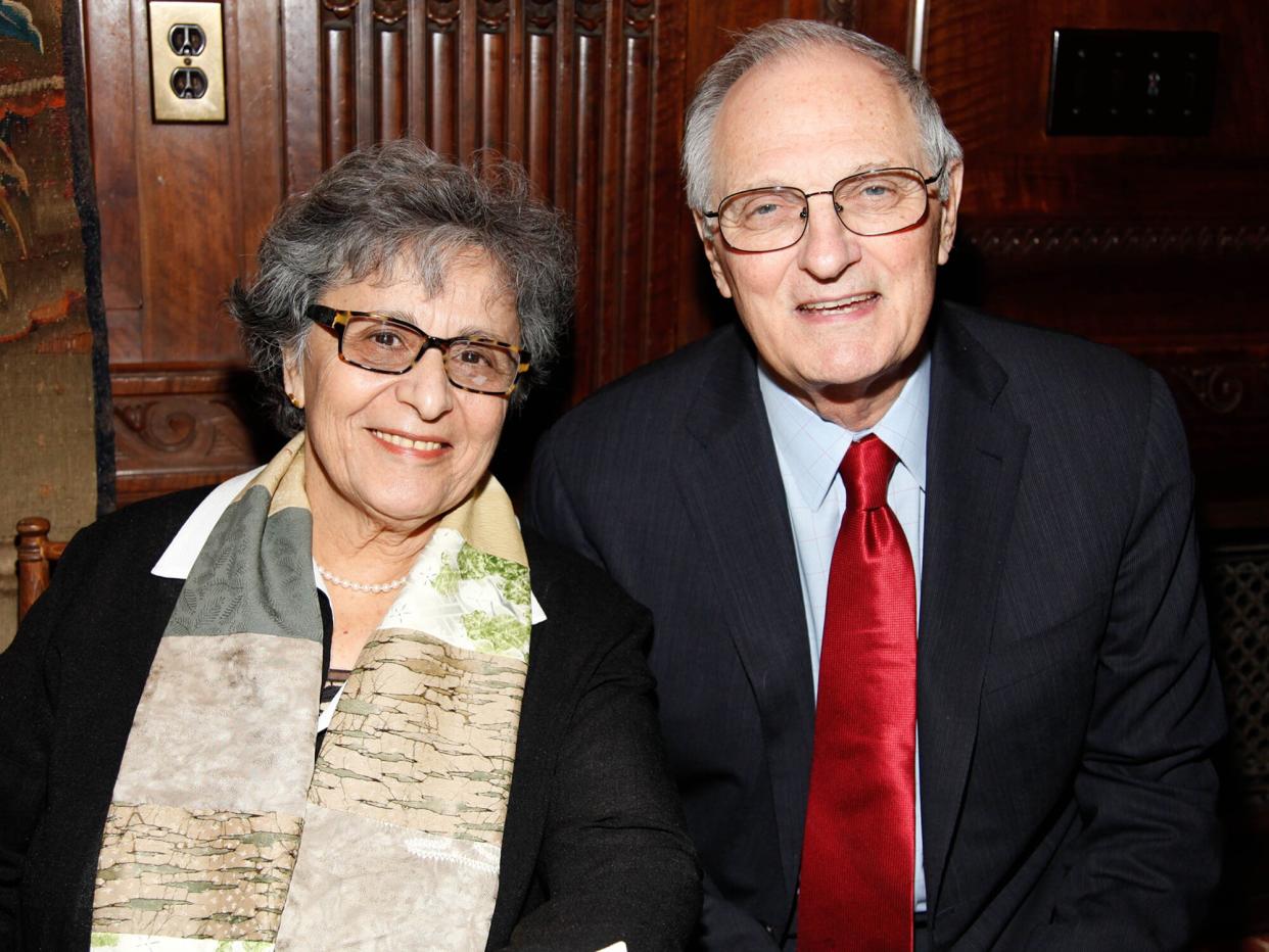 Arlene Alda and Alan Alda attend Book Signing for Marilyn Berger's "This Is A Soul: The Mission of Rick Hodes" at New York Public Library on April 13, 2010 in New York City