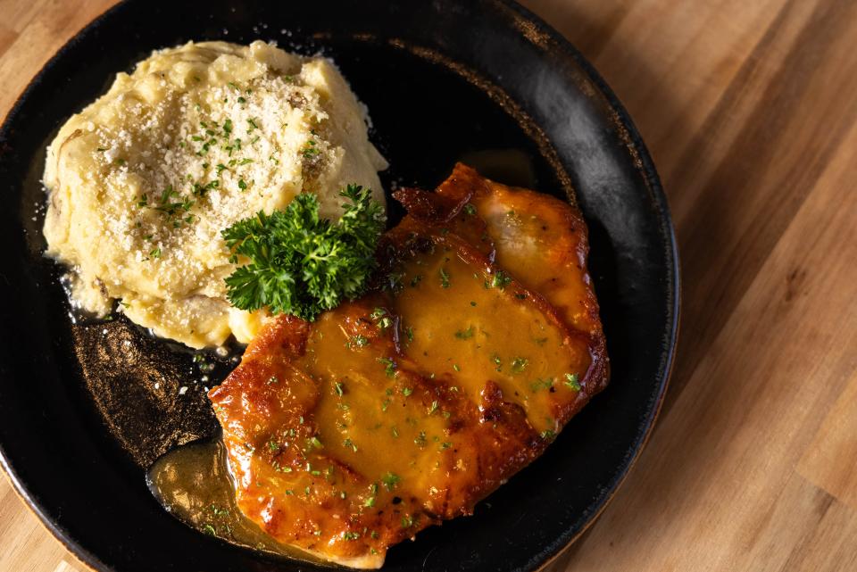 Nonna's, which is local restaurateur and chef Kyle Greene's sixth restaurant on the Treasure Coast, opened Aug. 14, 2023, in Jensen Beach. Its Italian menu includes chicken scallopini saltimbocca, wrapped with prosciutto and sage and served with white wine-butter sauce.