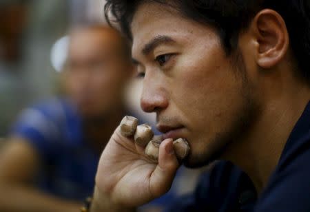 Japanese climber Kuriki Nobukazu speaks during an interview in Kathmandu, August 22, 2015. REUTERS/Navesh Chitrakar/Files