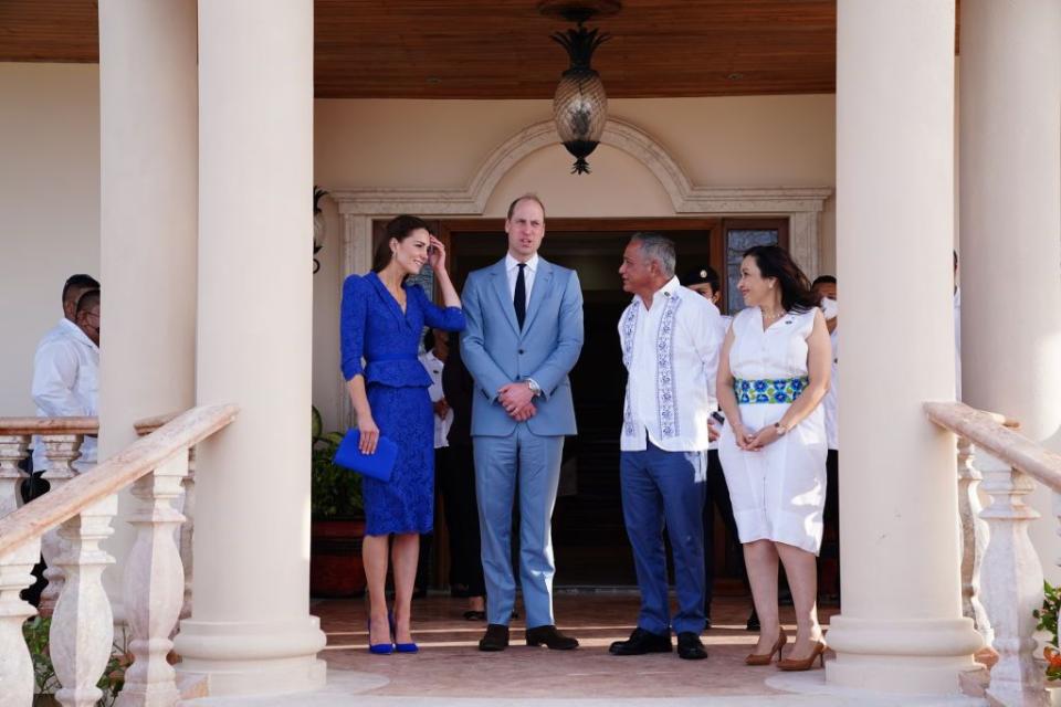 5) The Cambridges met the Prime Minister of Belize.