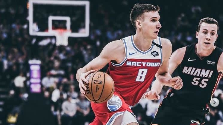 據報老鷹出手想搶國王的受限自由球員Bogdan Bogdanovic。（圖／翻攝自國王官方IG）