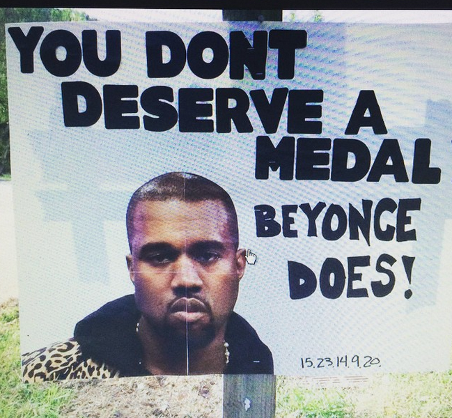 “You don’t deserve a medal. Beyonce does!”
