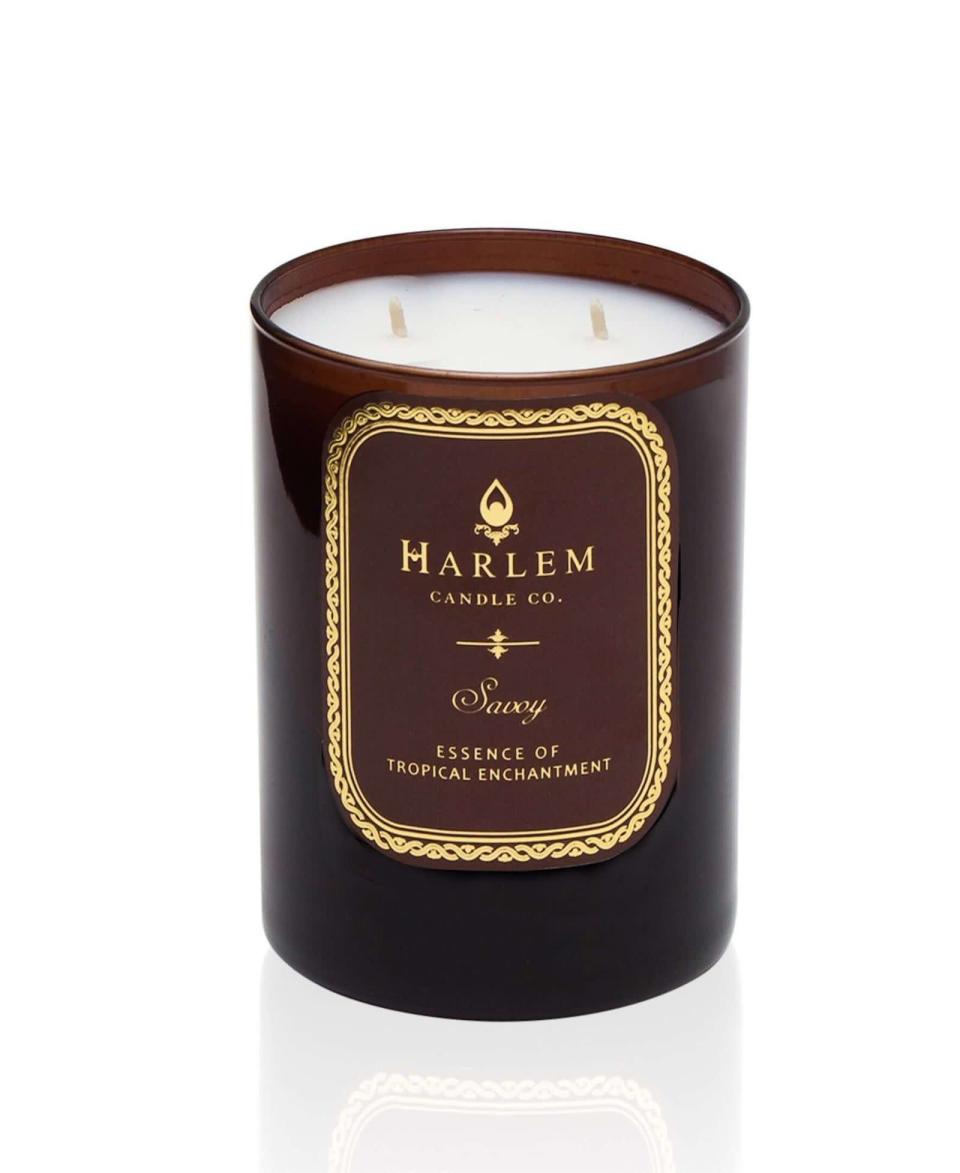 <p><strong>HARLEM CANDLE COMPANY</strong></p><p>harlemcandlecompany.com</p><p><strong>$48.00</strong></p><p><a href="https://www.harlemcandlecompany.com/collections/best-sellers-1/products/savoy-luxury-candle-large-12oz" rel="nofollow noopener" target="_blank" data-ylk="slk:Shop Now" class="link ">Shop Now</a></p><p>The scent here is so intoxicating, it's quickly going to become your staple for the fall season. It starts with a luscious sweet smell that's then complimented by warm aromas. </p>