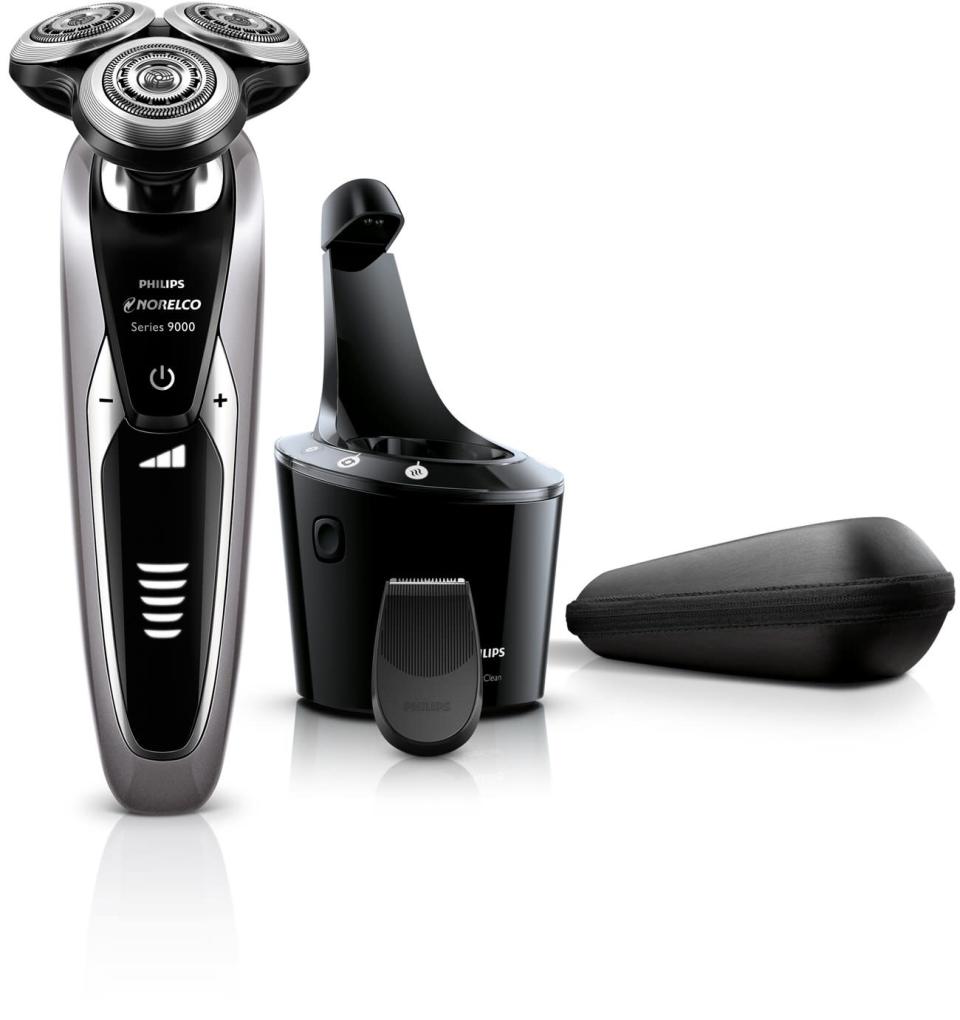 Philips Norelco Shaver 9300 with charging station and case, best electric razors