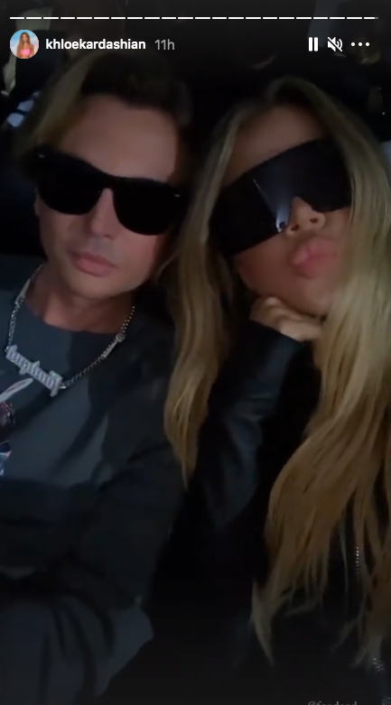 Jonathan Cheban and Khloé Kardashian take a selfie at Kanye West's album listening event