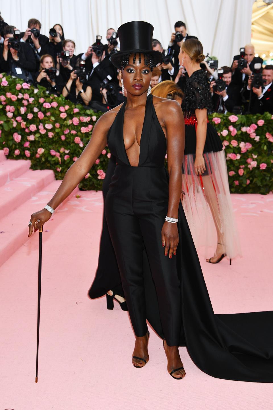 <h1 class="title">Danai Gurira in Gabriela Hearst and Jimmy Choo Shoes with Fred Leighton jewelry</h1><cite class="credit">Photo: Getty Images</cite>