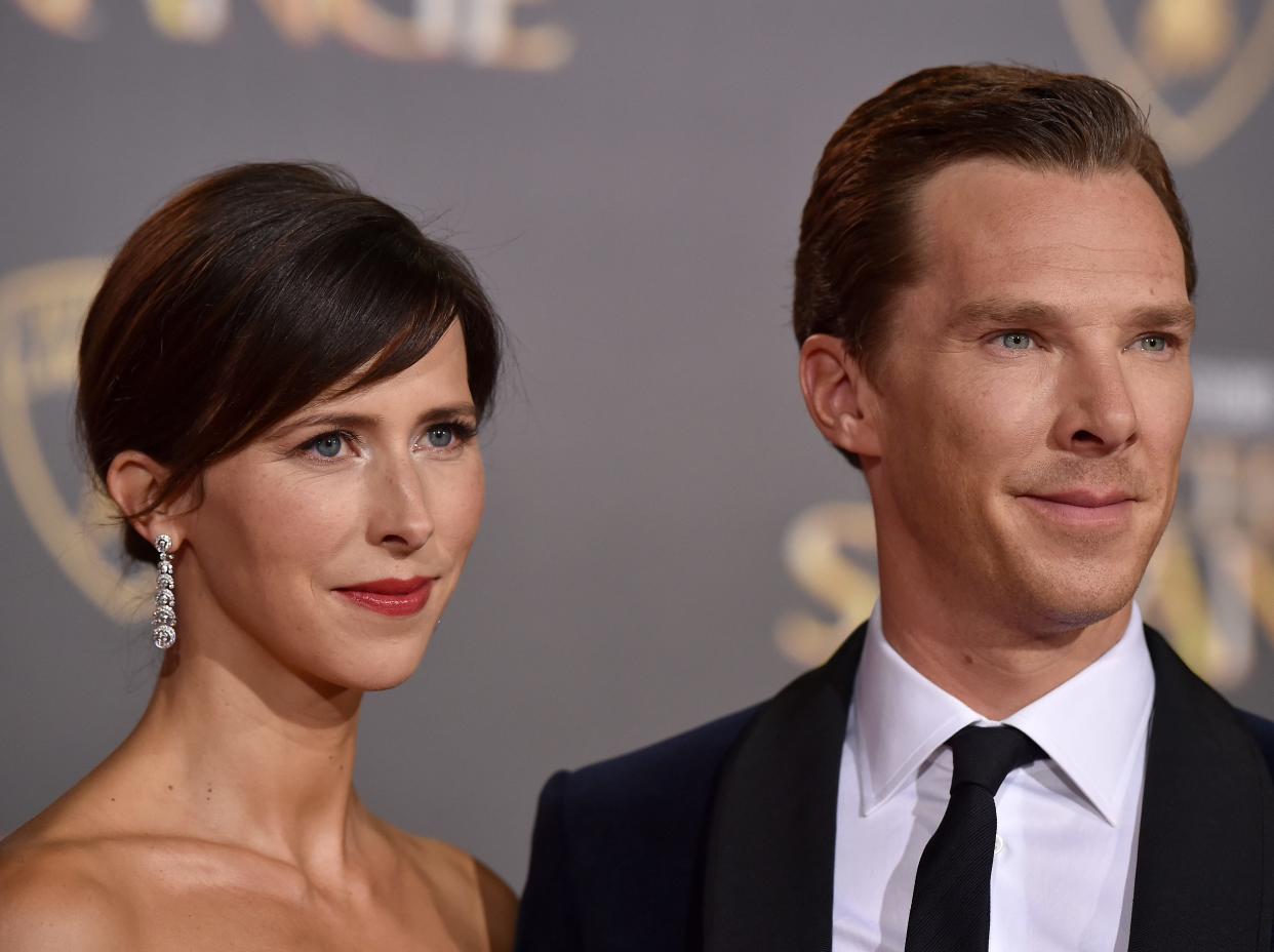 Benedict Cumberbatch and his wife Sophie Hunter.