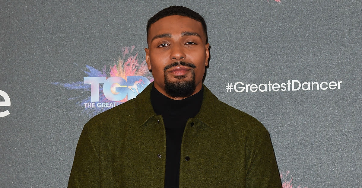 Jordan Banjo and girlfriend Naomi Courts have welcomed a daughter (Photo by Tabatha Fireman/Getty Images)