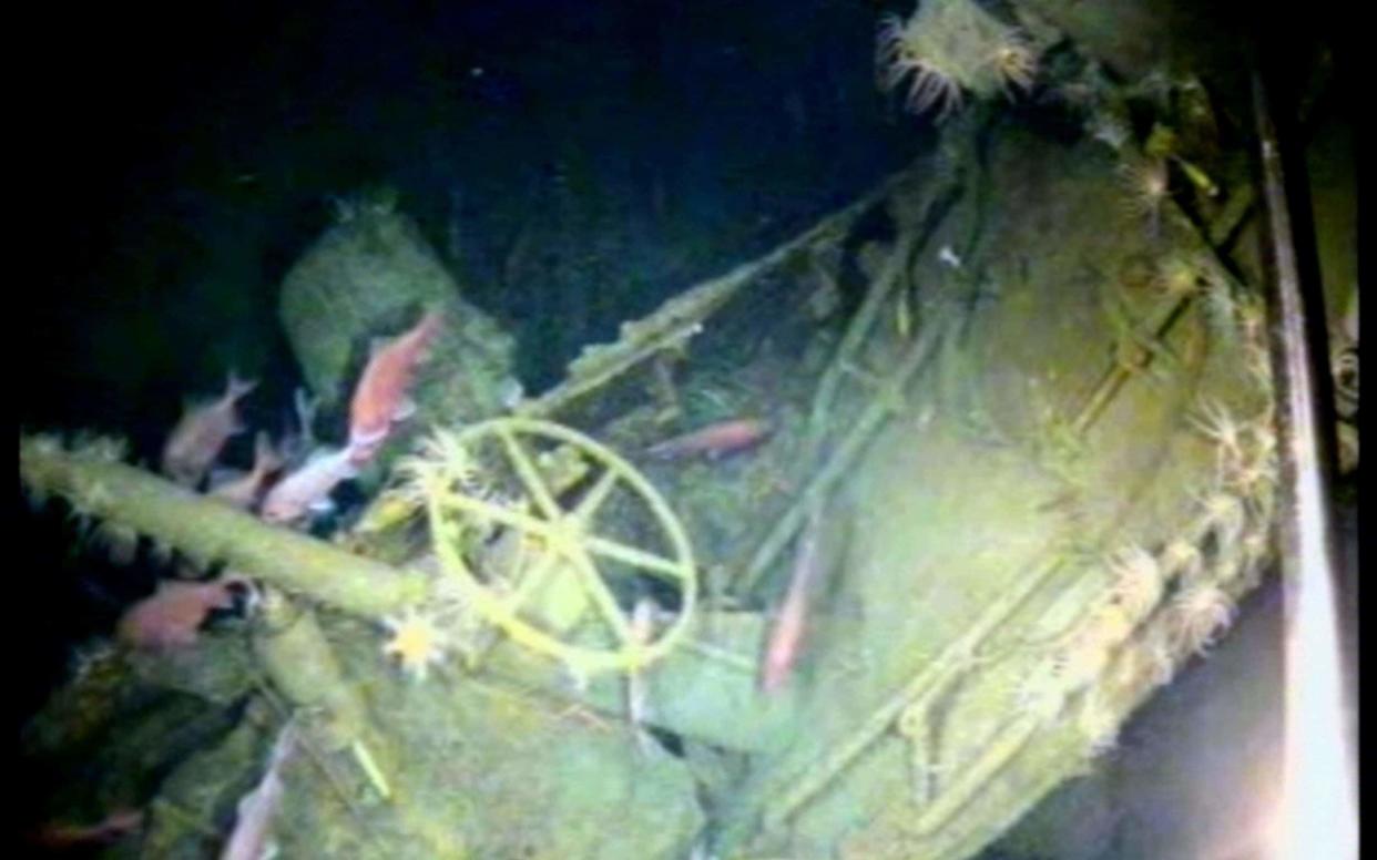 The wreckage of Australian submarine HMAS AE1 located in waters off the Duke of York Island group in Papua New Guinea - AFP