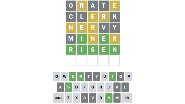NYT Wordle today — answer and hints for game #1,008, Saturday