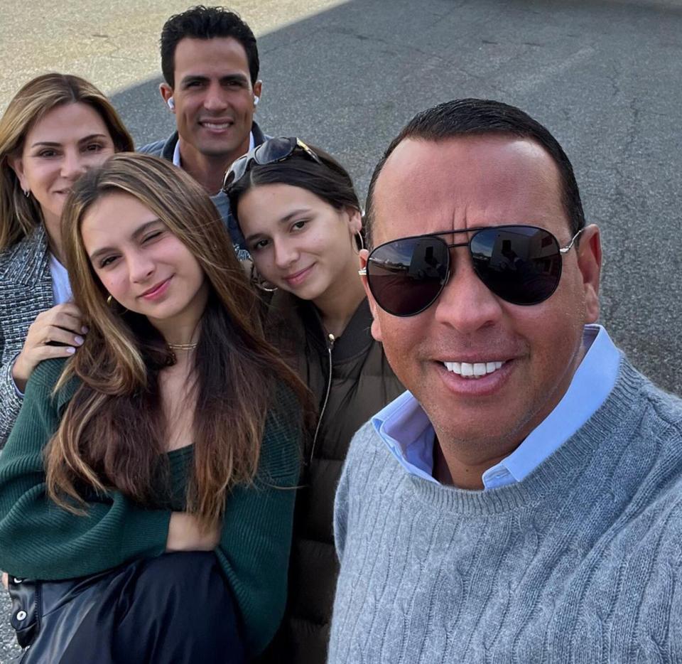 Alex Rodriguez Hangs With Ex Cynthia and Daughters ahead of NBA Playoffs