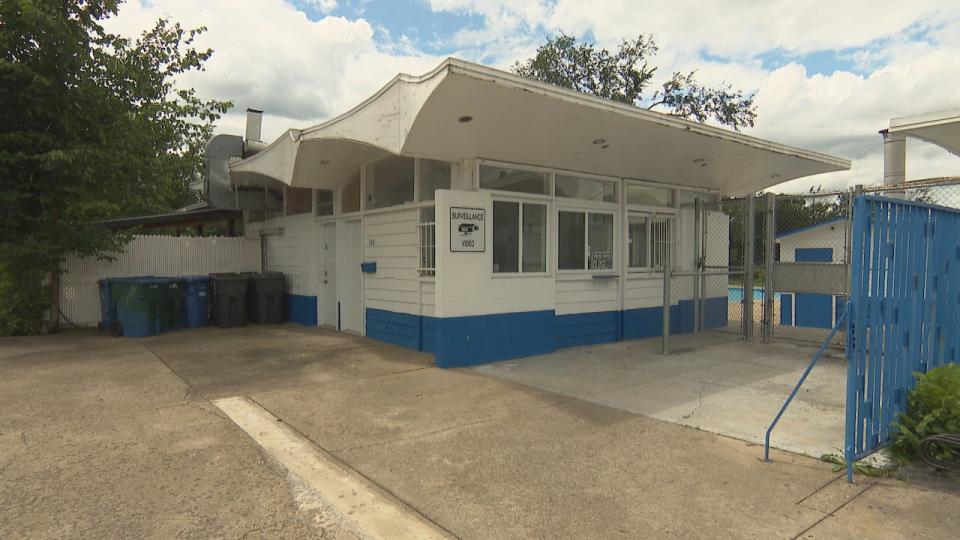 Westpark Pool, seen here on Thursday, June 27, 2024, has a leaky basin and needs significant repairs. 