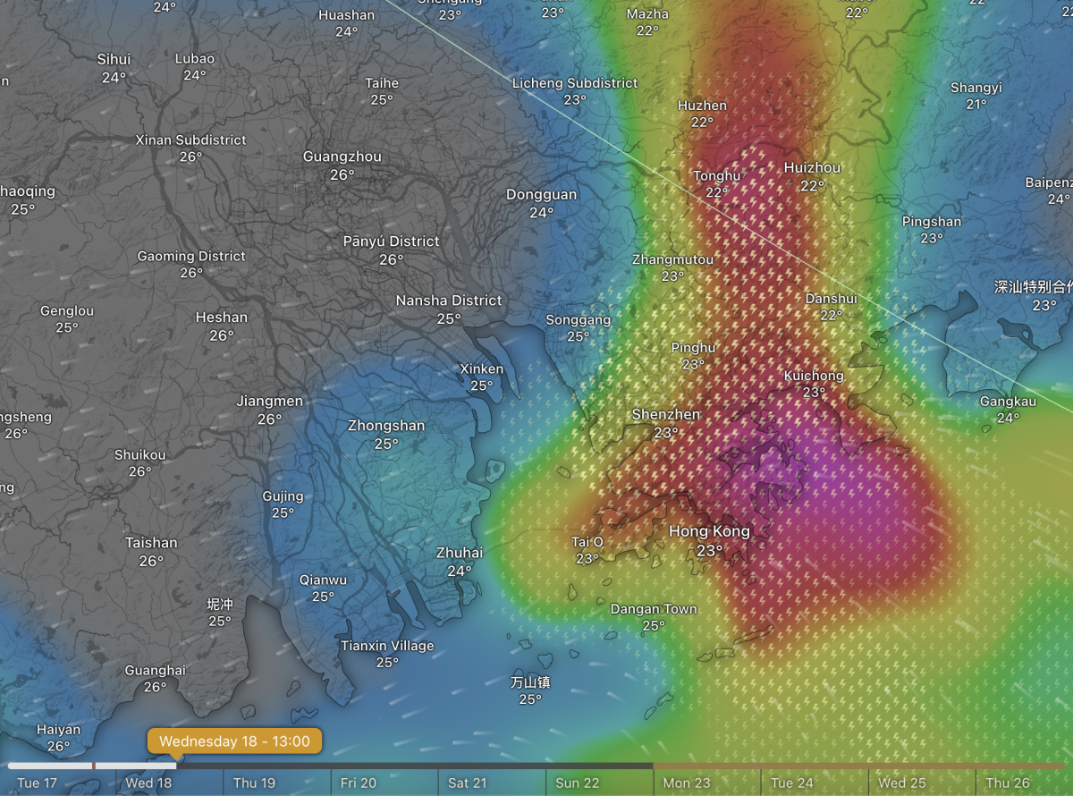 Forecast: Strong Monsoon Winds and Heavy Rain Expected in Hong Kong