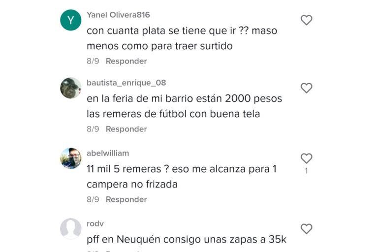 Algunos de los comentarios que hicieron los usuarios en la publicación