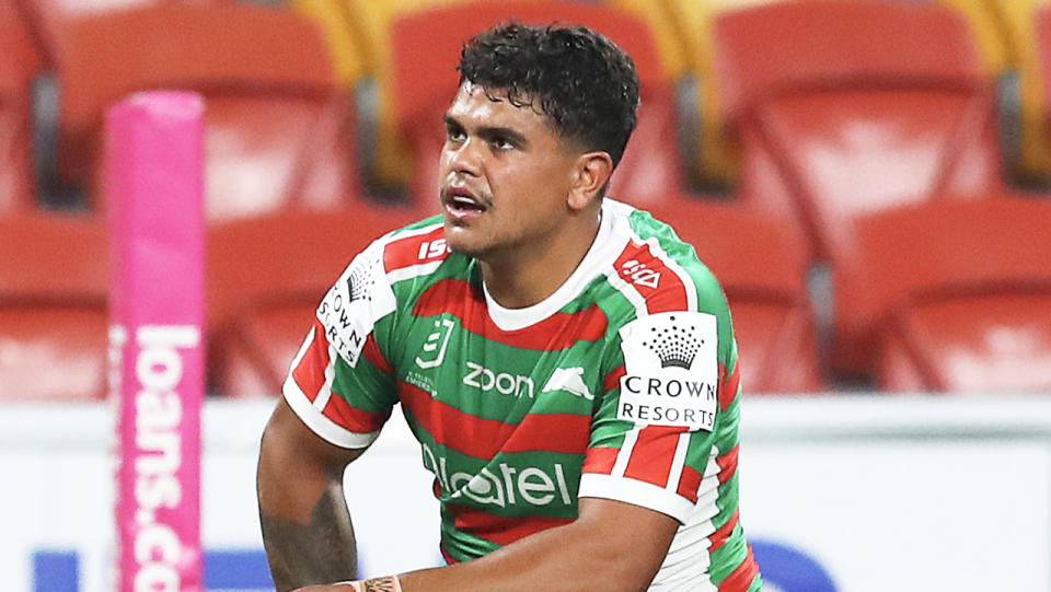 Latrell Mitchell has revealed the devastating toll online racist abuse has taken on his mental health. (Getty Images)