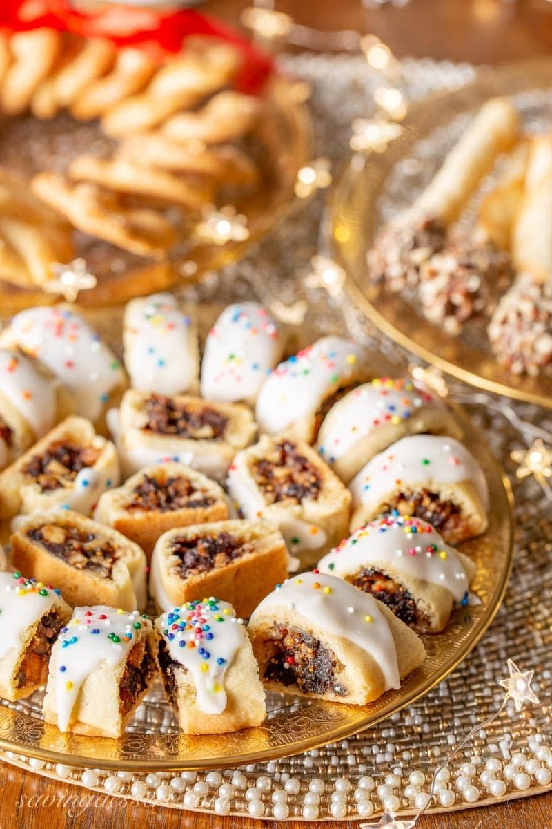 <p>You may know these fruity and cake-y cookies as Sicilian fig cookies or cucidati. And if you don't recognize the name, you'll certainly recognize the sweet-and-sour taste, thanks to the fresh lemon zest in this recipe!</p><p>Get the<strong> <a href="https://www.savingdessert.com/italian-fig-cookies-cucidati/" rel="nofollow noopener" target="_blank" data-ylk="slk:Italian Fig Cookies recipe;elm:context_link;itc:0;sec:content-canvas" class="link ">Italian Fig Cookies recipe</a></strong> from Saving Room for Dessert. </p>