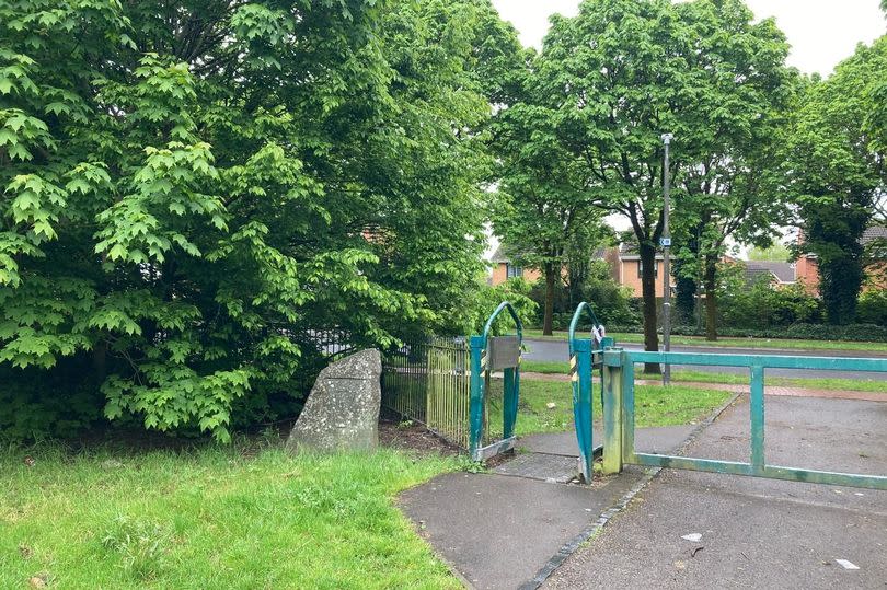 The entrance to Tremorfa Park -Credit:WalesOnline
