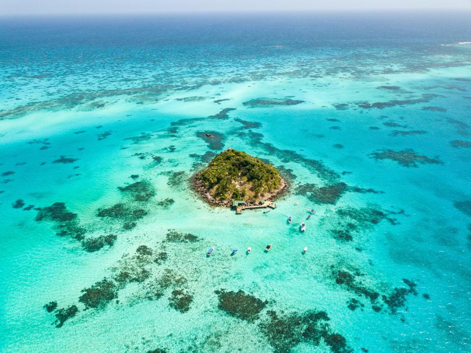 Crab Cay, a tiny isle off the coast of Providencia.