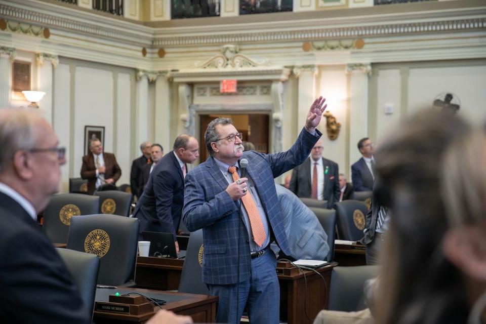 State Rep. Mark McBride, who leads a House education subcommittee, is one of the few Republicans to voice concerns over Walters’s leadership of the state education department. (Oklahoma House of Representatives)