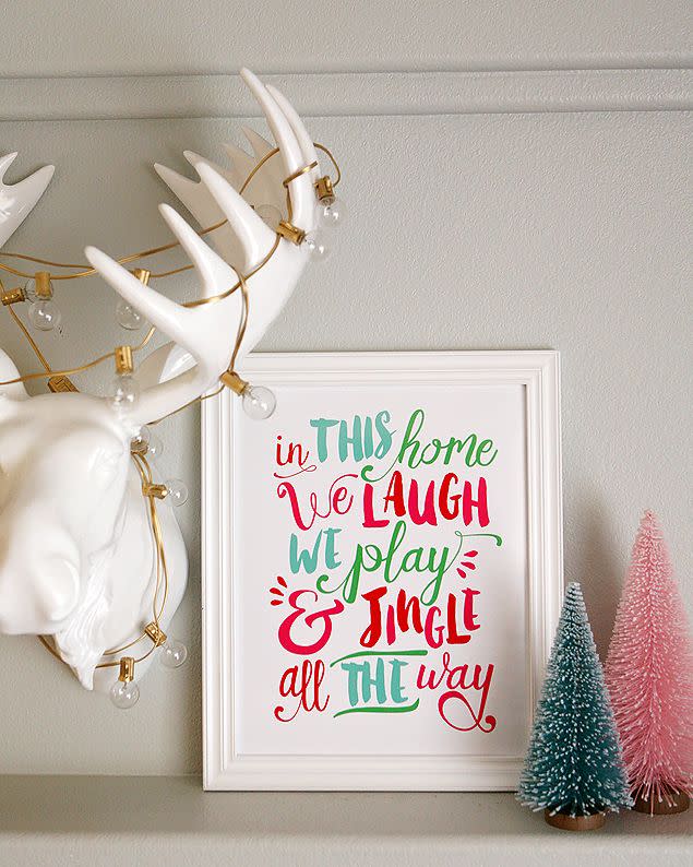 Printable 'Jingle All The Way' Artwork