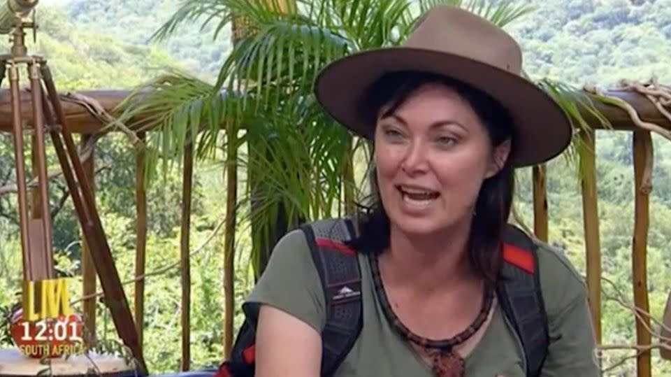 Lisa Oldfield announced she was looking into divorce lawyers following her exit from I'm A Celeb on Thursday night. Source: Ten
