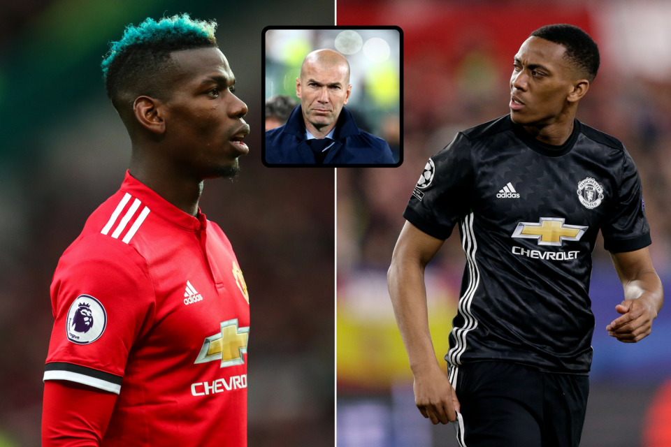 Could Manchester United pair Paul Pogba and Anthony Martial be off to Real Madrid? Reports suggest Zinedine Zidane is keen.