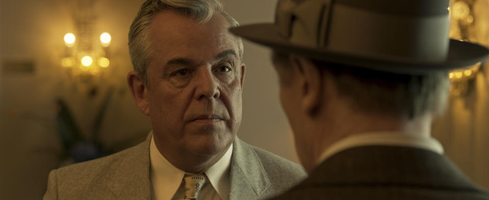This image released by Open Road Films shows Danny Huston in a scene from "Marlowe." (Open Road Films via AP)