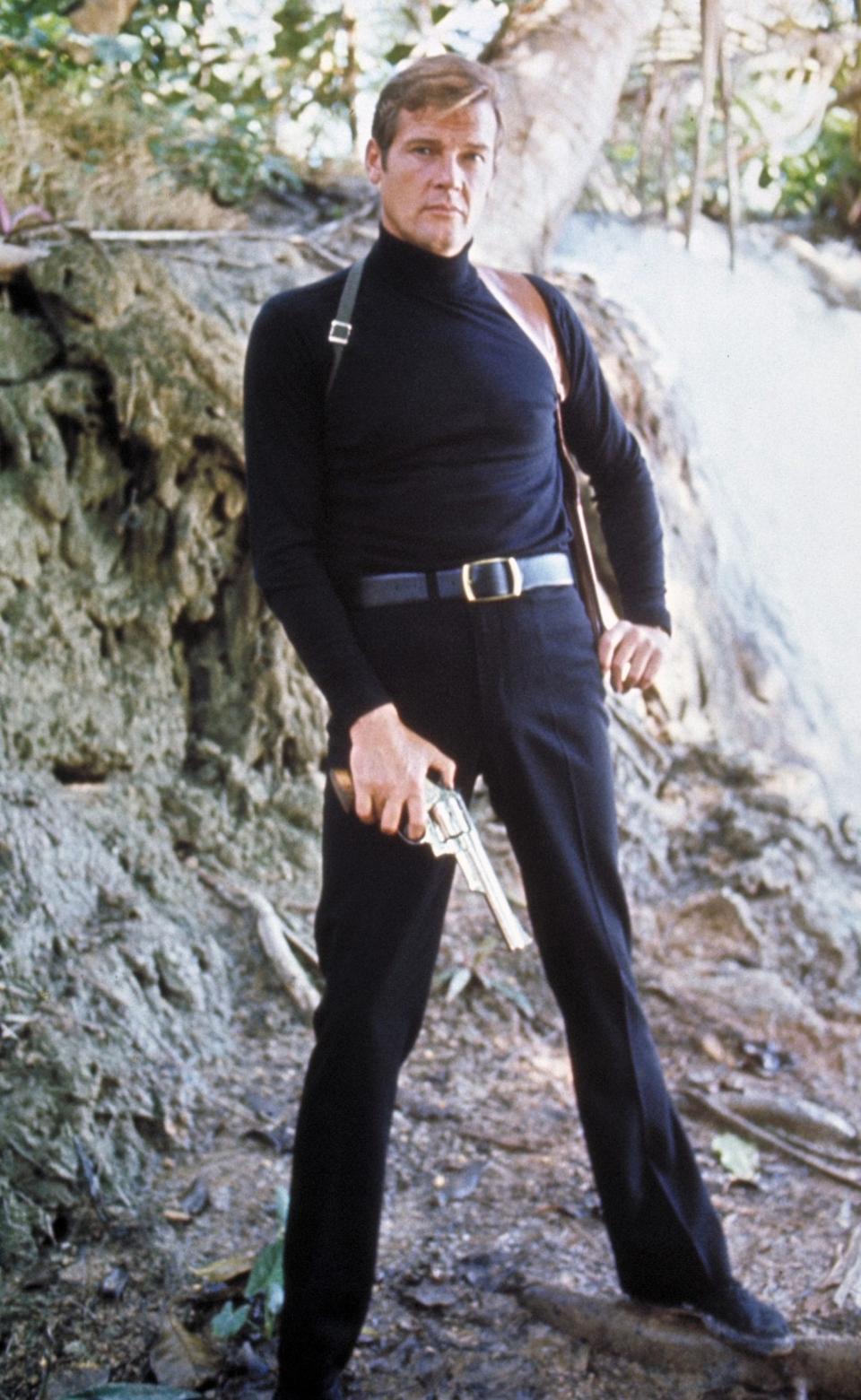 Roger Moore in Live And Let Die, 1973