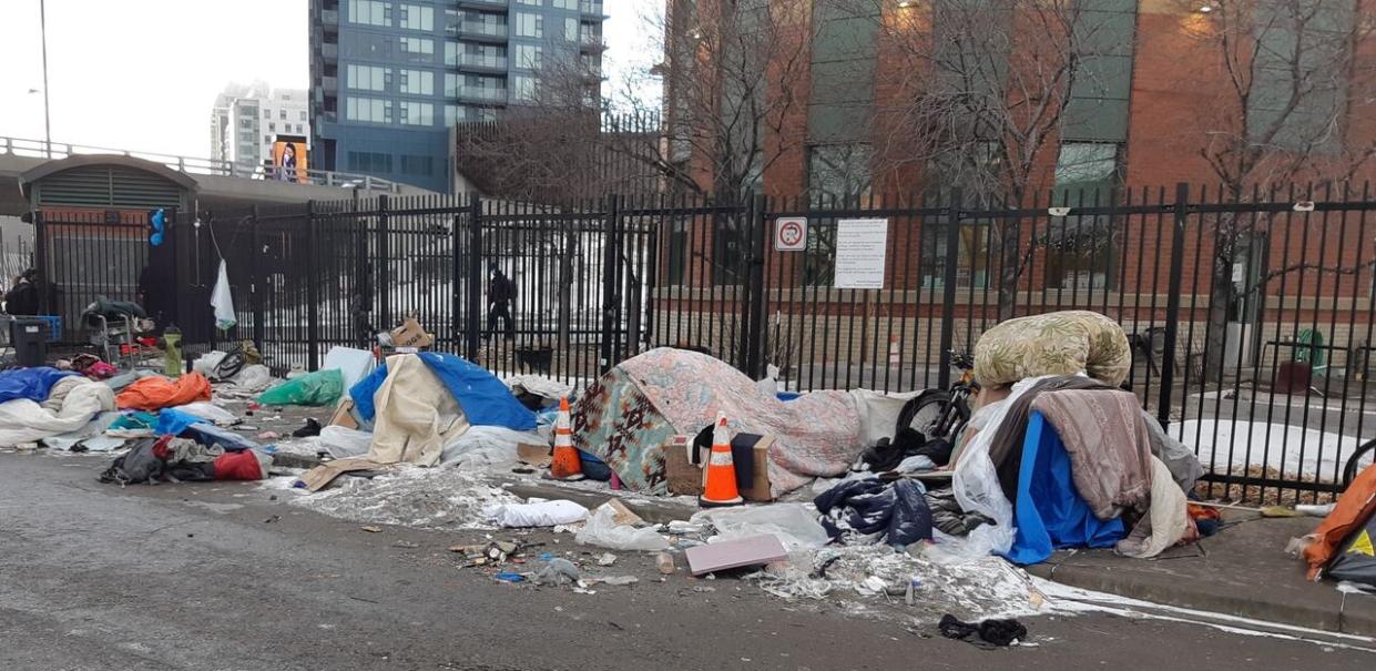 Homelessness is a fact of life in downtown Calgary. A report on safety in the city core makes 28 recommendations based on extensive consultations. (Calgary Police Service - image credit)