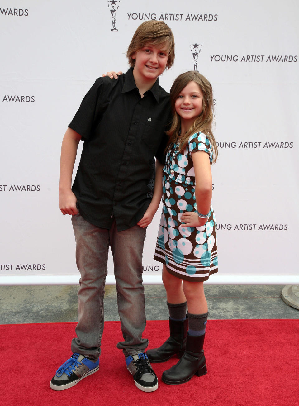 Actors Austin Majors and Kali Majors arrive at the 30th Annual Young Artist Awards at the Globe Theatre on March 29, 2009, in Los Angeles, California.  / Credit: Angela Weiss via Getty Images